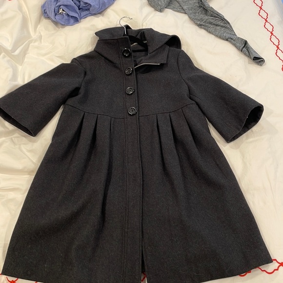 Remy Hall black wool cape jacket - Picture 2 of 6